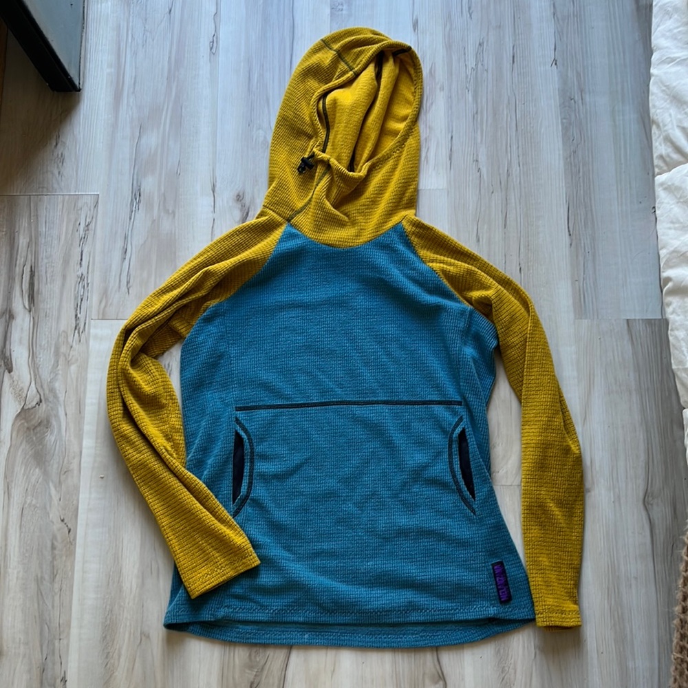 Melanzana micro grid hoodie